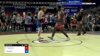 220 lbs Cons 16 #1 - Daishawn Tilghman, Pennsylvania vs Tyler Delooff, Michigan