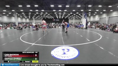 157 lbs Champ. Round 2 - Maximus Dhabolt, Sebolt Wrestling Academy vs Cash Bachicha, New Mexico