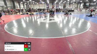 165 lbs Rr Rnd 3 - Zane Butler, Ride Out Wrestling Club vs Samuel Aruwajoye, Team Alien Spaceship