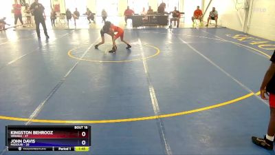 71 lbs Placement Matches (8 Team) - Kingston Behrooz, Virginia vs John Davis, Missouri