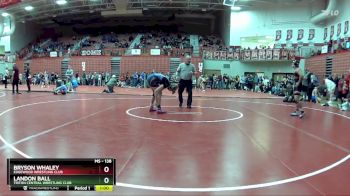 138 lbs Cons. Round 2 - Bryson Whaley, Edgewood Wrestling Club vs Landon Ball, Triton Central Wrestling Club