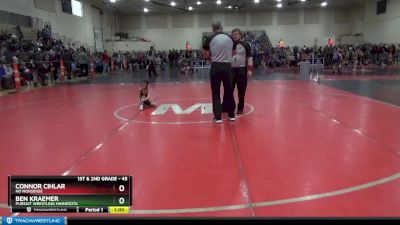 45 lbs Quarterfinal - Connor Cihlar, No Nonsense vs Ben Kraemer, Pursuit Wrestling Minnesota