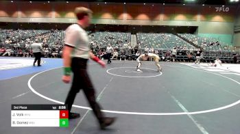 125 lbs 3rd Place - JORE Volk, Wyoming vs Benny Gomez, Michigan State