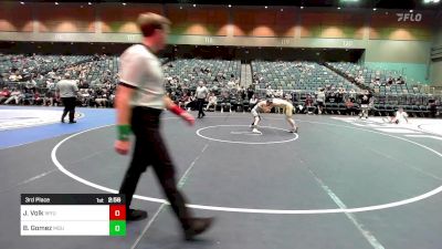 125 lbs 3rd Place - JORE Volk, Wyoming vs Benny Gomez, Michigan State