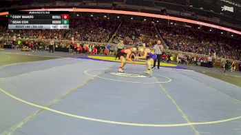 D3-126 lbs Quarterfinal - Cody Manzo, Whitehall vs Sean Cox, Birch Run