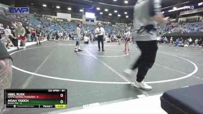 84 lbs Quarterfinal - Abel Rusk, South Central Punishers vs Noah Yakich, Black Fox