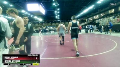 175 lbs Cons. Round 6 - Brian Wright, Camden County vs Daniel Sanchez, Miami Southridge Hs