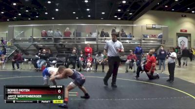 70 lbs Cons. Semi - Jayce Wertenberger, Dundee MI vs Romeo Moten, Ohio Heroes