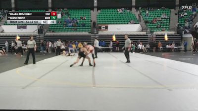 1A-4A 144 Cons. Round 4 - Kaleb Brunner, Ohatchee vs Mick Price, Madison County