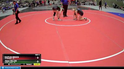 157 lbs Semis & 1st Wrestleback (8 Team) - Kaitlin Brock, La Grande vs Miah Miller, Sweet Home