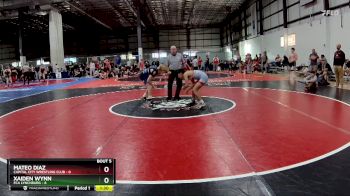 113 lbs Round 3 (4 Team) - Xaiden Wynn, FCA LYNCHBURG vs Mateo Diaz, CAPITAL CITY WRESTLING CLUB