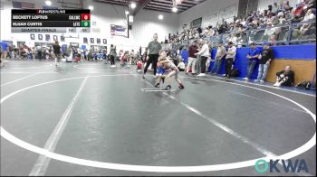 43 lbs Quarterfinal - Beckett Loftus, Carl Albert vs Elijah Curtis, Little Axe Takedown Club