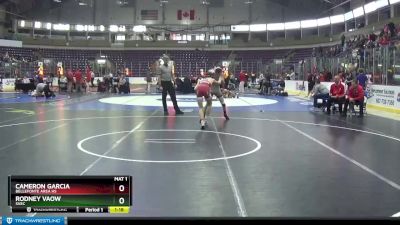 110 lbs Champ. Round 1 - Cameron Garcia, Bellefonte Area Hs vs Rodney Vaow, SVEC