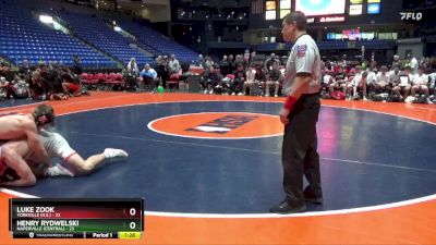 175 lbs Quarterfinals (8 Team) - Henry Rydwelski, Naperville (Central) vs Luke Zook, Yorkville (H.S.)