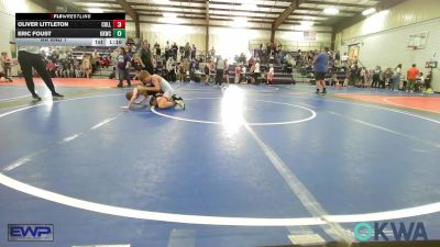 80 lbs Rr Rnd 1 - Oliver Littleton, Collinsville Cardinal Youth Wrestling vs Eric Foust, Keystone Kids Wrestling Club