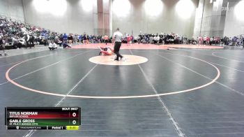 157 lbs Cons. Semi - Titus Norman, Baylor School vs Gable Gross, St. Pius X (Kansas City)