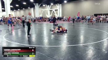 150 lbs Placement (16 Team) - Xavier Carpentier, Team Michigan Blue vs Holden Hawkins, SD Blue