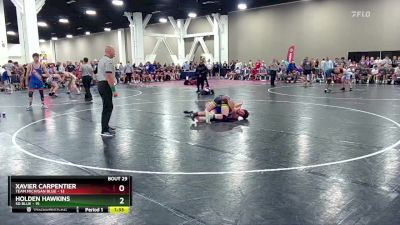 150 lbs Placement (16 Team) - Xavier Carpentier, Team Michigan Blue vs Holden Hawkins, SD Blue