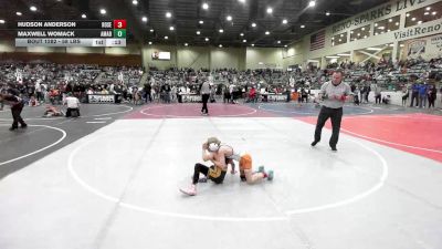 58 lbs Consi Of 8 #2 - Hudson Anderson, Roseburg Mat Club vs Maxwell Womack, Amador Sierra