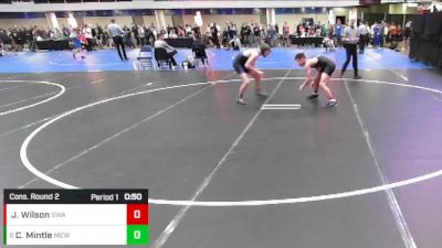 7th - 8th grade - 123 Cons. Round 2 - Cole Mintle, Moyer Elite Wrestling vs Jaxon Wilson, Sebolt Wrestling Academy