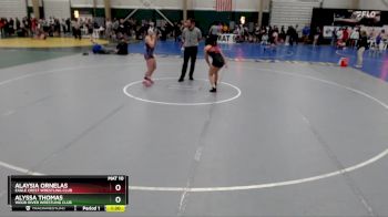 133-139 lbs Quarterfinal - Alaysia Ornelas, Eagle Crest Wrestling Club vs Alyssa Thomas, Wood River Wrestling Club