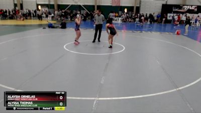 133-139 lbs Quarterfinal - Alaysia Ornelas, Eagle Crest Wrestling Club vs Alyssa Thomas, Wood River Wrestling Club