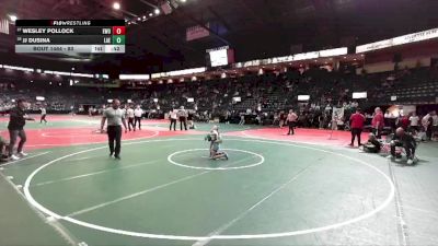 80 lbs Cons. Round 2 - Wesley Pollock, EWO3 vs Jj Dusina, LAE1