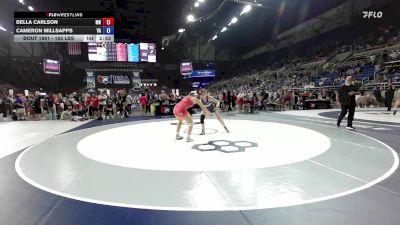 155 lbs Cons. Rd Of 64 - Bella Carlson, MN vs Cameron Millsapps, VA
