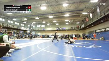 125 lbs 5th Place Match - Braden Hahlen, Lake Erie vs Zavian LaFountain, Tiffin
