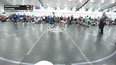 120 lbs 7th Place - Gracin Guglielmo, Wrecking Crew - HS vs Ray Kohnen, Freakztyle Fire N Ice - HS
