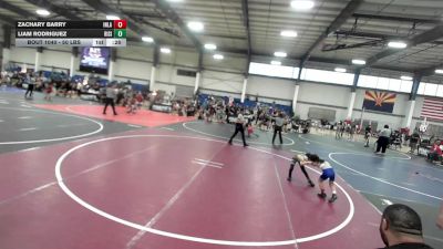 50 lbs Consi Of 4 - Zachary Barry, Inland Elite WC vs Liam Rodriguez, Rising Sun WC