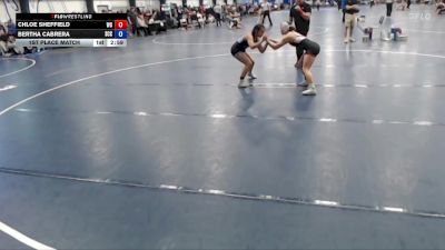 103 lbs 1st Place Match - Chloe Sheffield, Wartburg vs Bertha Cabrera, Southeast CC