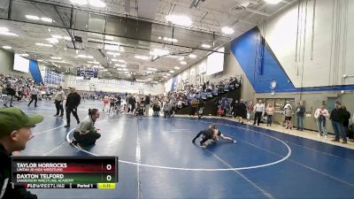 82 lbs Champ. Round 2 - Taylor Horrocks, Uintah Jr High Wrestling vs Daxton Telford, Sanderson Wrestling Academy