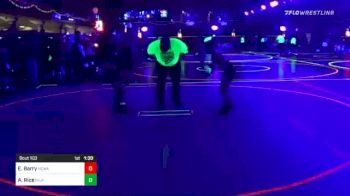 58 lbs Quarterfinal - Emmeline Barry, Nebraska Wrestling Academy vs Azyah Rice, Inland Elite Wrestling Club