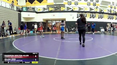 94 lbs 1st Place Match - Maddison Skelton-Allen, HardWay Wrestling Academy vs Sulina King, The Fort Hammers Wrestling