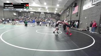 138 lbs Cons. Semi - Noah Soto, Tulare Union vs Gil Luevano, Reedley