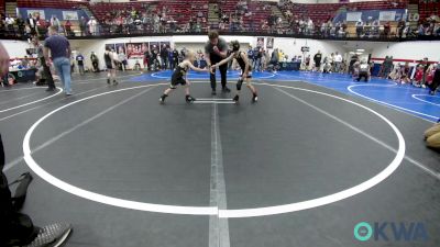 46 lbs Round Of 32 - Ashton Edie, Mustang Bronco Wrestling Club vs Steel Fife, Tecumseh Youth Wrestling