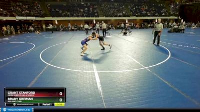 117 lbs Champ. Round 1 - Brady Greiman, USA Mat Club vs Grant Stanford, Moen Wrestling Academy