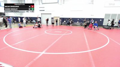 C-138 lbs 5th Place - Micah Engelman, PA vs Kaden Hensley, WV