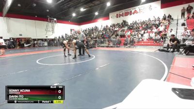 190 lbs 3rd Place Match - Davin Ito, Eleanor Roosevelt vs Sonny Acuna, Northview