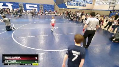 60 lbs Cons. Round 2 - Andy Vargo, Northside Wrestling Club vs Samuel Barton, Northside Wrestling Club