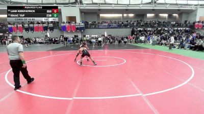 120 lbs Consi Of 16 #2 - Liam Kirkpatrick, Granby vs Isaac Yap, Stamford