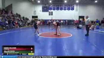 195 lbs Quarterfinal - Aiden Selcher, Sheridan vs Dillon Glick, Thunder Basin High School