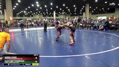 85 lbs Semifinal - Jaxon Lewis, Stronghold Wrestling Club vs Fletcher Thompson, Rabbit Wrestling Club