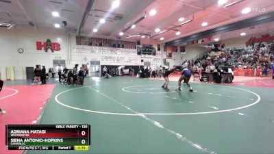 120 lbs Cons. Round 2 - Adriana Matagi, Westminster vs Siena Antonio-Hopkins, Camarillo
