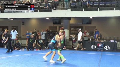 105 lbs 3rd Place Match - Lucas Lohmeier, Fusion Wrestling Club vs Mannix Davis, WWC