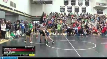 61 lbs Quarterfinal - Jaxon Martin, Teays Valley vs Luke Grubbs, Regulator WC