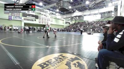 150 lbs Quarterfinal - Gregory Torosian, BIRMINGHAM vs Davien Calderon, GRANADA HILLS