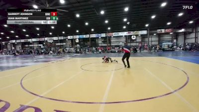 55 lbs Quarterfinal - Garrett Johnson, Dakota Boyz Wrestling Club vs Juan Martinez, Camel Kids Wrestling