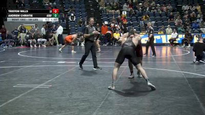 184 lbs Round Of 16 - Triston Wills, Little Rock vs Andrew Christie, Army